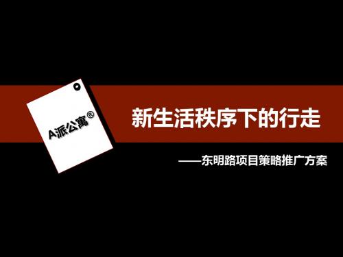 2019郑州东明路项目策略推广方案117p精品文档