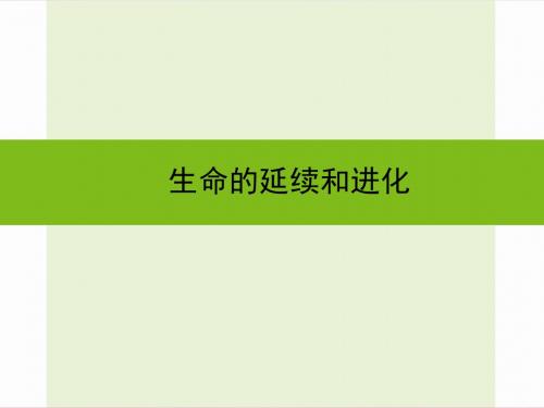 浙江省嘉兴市秀洲区中考科学复习生命的延续和进化课件浙教版