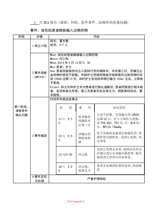 RCA报告范例Word版