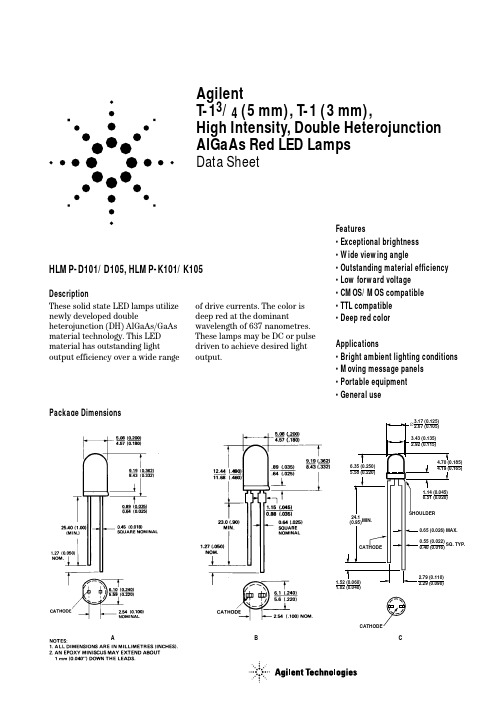 HLMP-K105-ML0DD中文资料