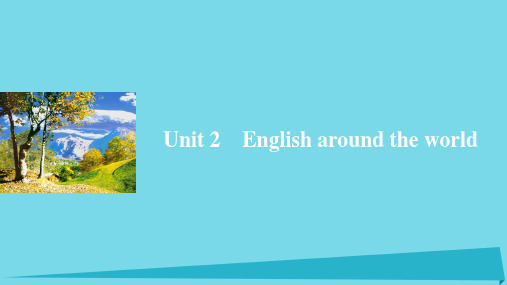 高中英语 Unit 2 English around the world Period One Wa