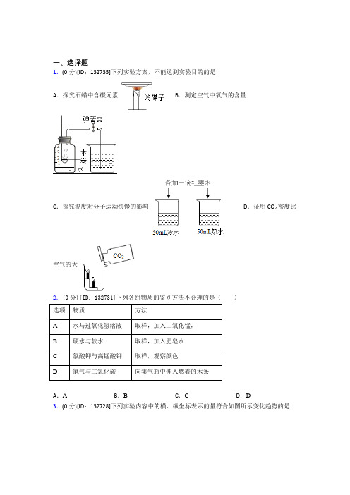 初中化学九年级上册第六单元《碳和碳的氧化物》检测卷(包含答案解析)(20)