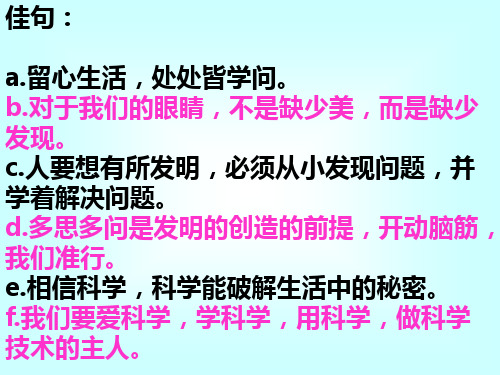 《有趣的发现》作文指导课件