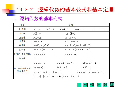 电工电子技术-逻辑代数的基本公式和基本定理