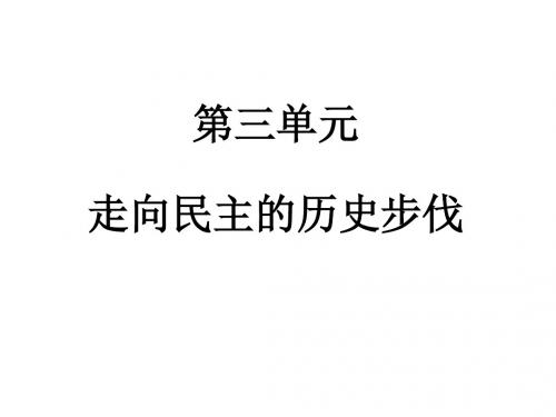 写进法律文献的民主 PPT课件 2 人民版