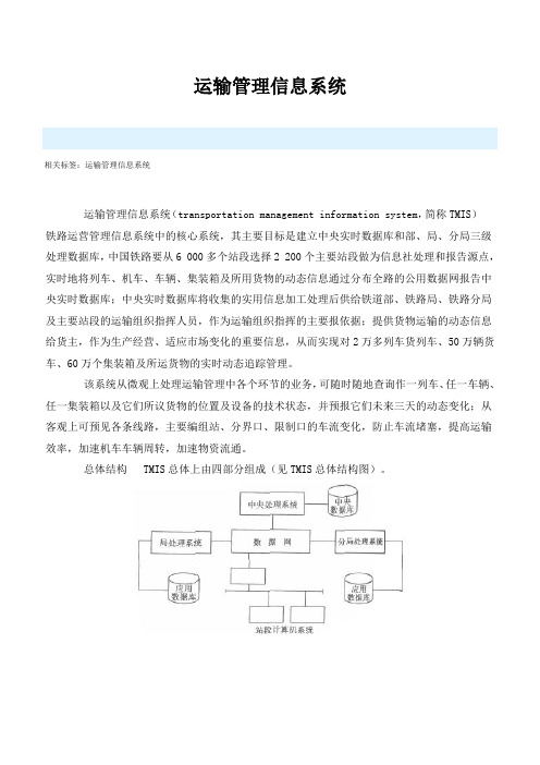 运输管理信息系统