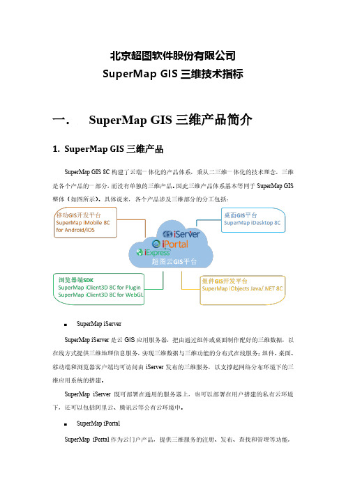 超图软件三维平台软件技术参数V8C(2015)R1-20151116