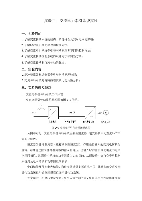 交流电力牵引系统实验