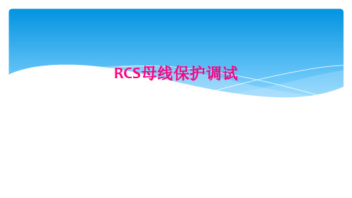 RCS母线保护调试