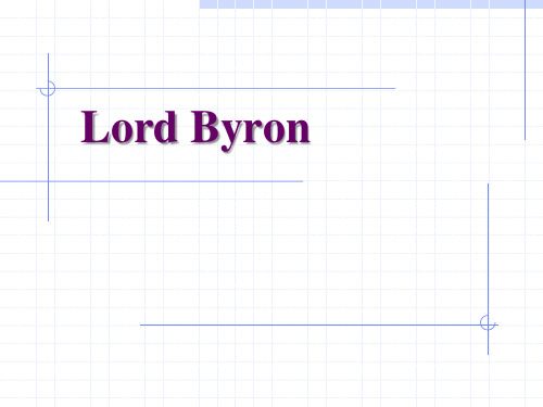 Lord Byron  拜伦(英文ppt)