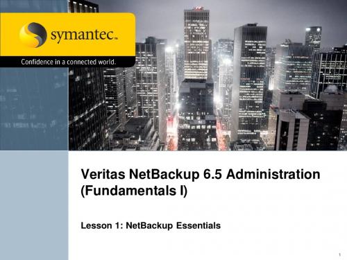 Netbackup 6.5 Lesson 1