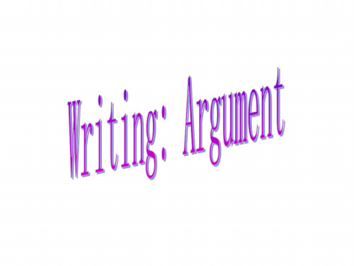 高二英语writing-argument