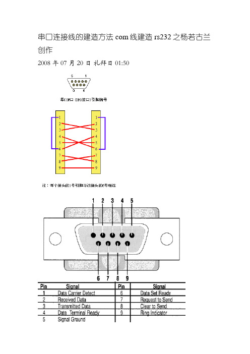 串口线制作方法