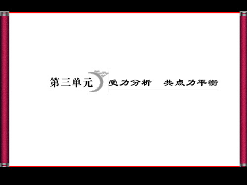 第1章第三节受力分析共点力平衡