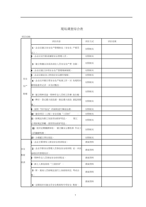 4现场调查综合表(小型露天采石场)