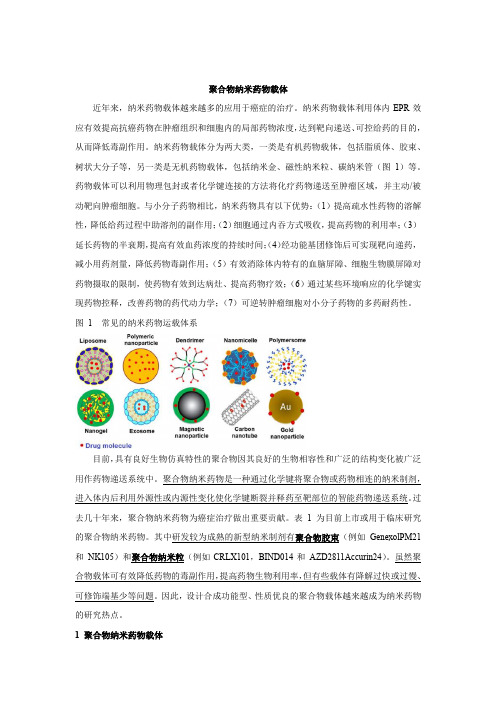 1.2.1 聚合物纳米药物载体