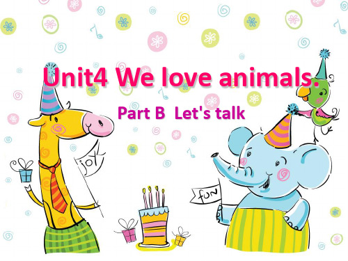 新版pep小学英语三年级上Unit4Btalk公开课