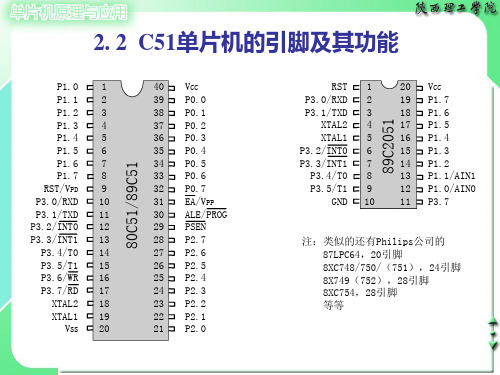 C51单片机引脚及其功能.ppt