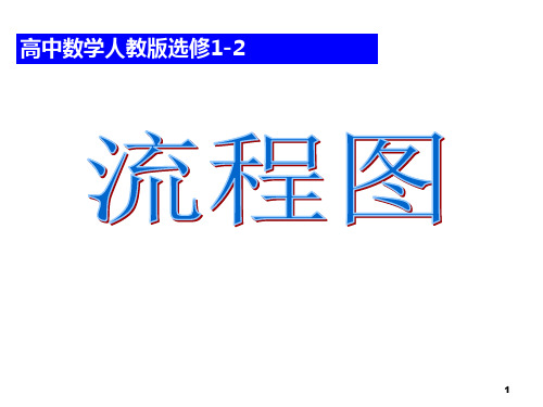 高二数学流程图及结构图PPT课件