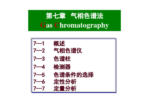 气相色谱法