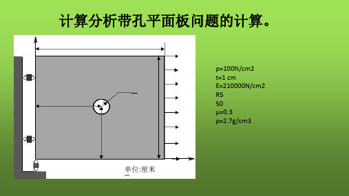 带孔平板的有限元分析