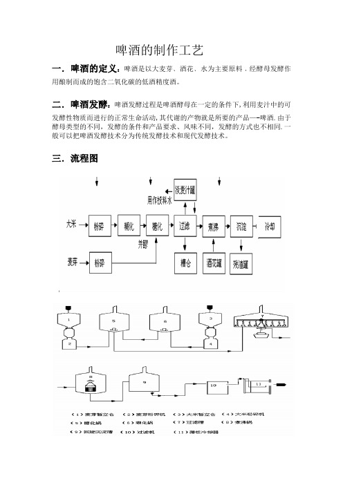 啤酒发酵工艺流程