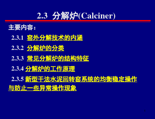 无极非热工设备 2.3  分解炉