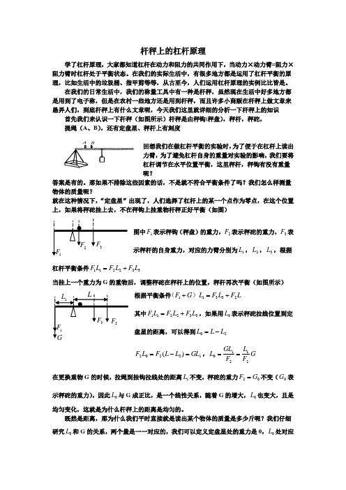 杠杆-杆秤专题