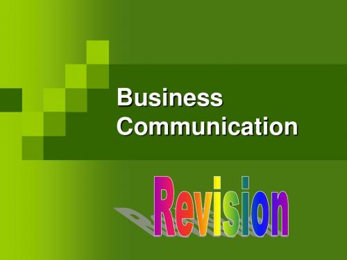 revision (business Communication)