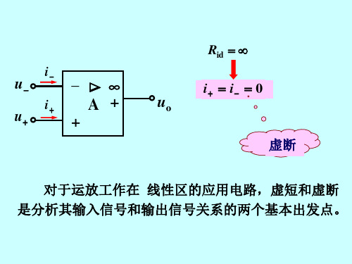 集成运放在电路中的应用