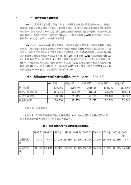 我国金融资产管理公发展趋势