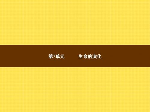 人教版八年级生物下册PPT课件21.1 生命的起源