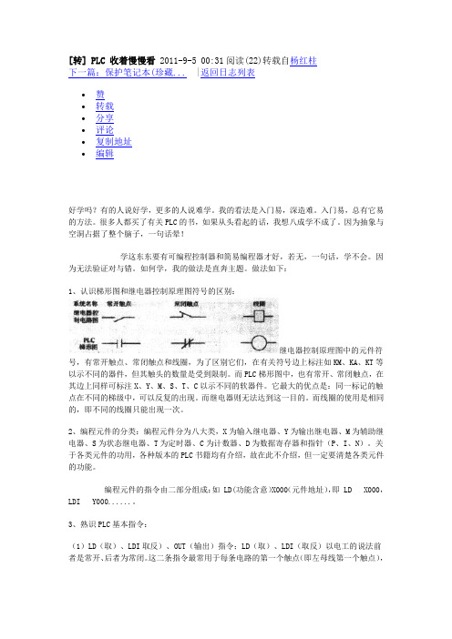 分选机PLC介绍