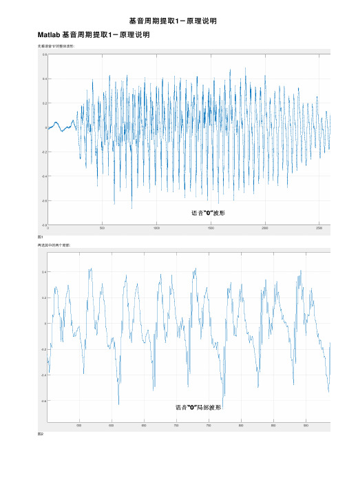 基音周期提取1－原理说明