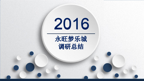 2016年广州番禺永旺梦乐城调研总结