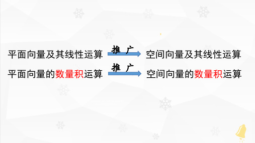 数学人教A版选择性必修第一册1.1.2空间向量的数量积运算