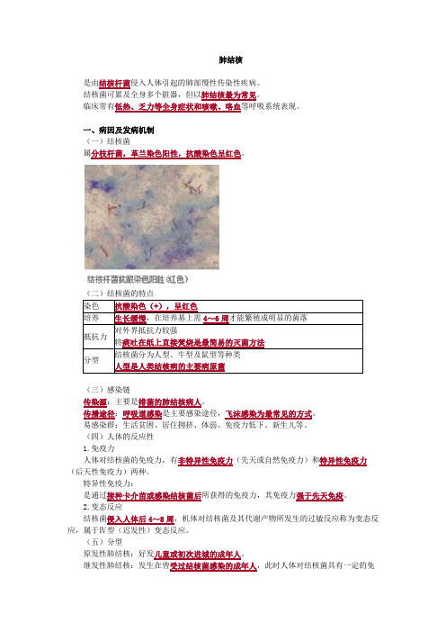 内科护理学-肺结核