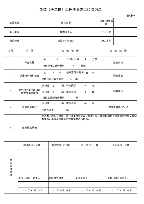 四方验收单与 移交单