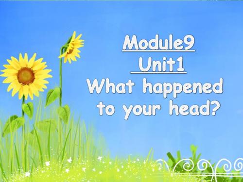 Module 9 Unit 1 What happened to your head 课件