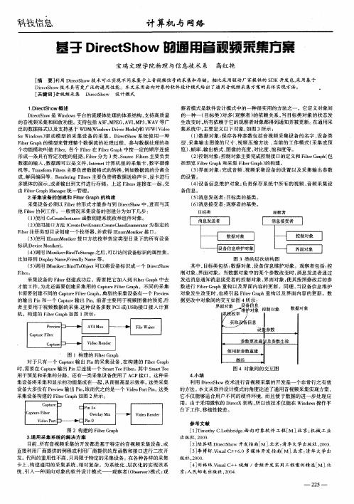 基于DirectShow的通用音视频采集方案