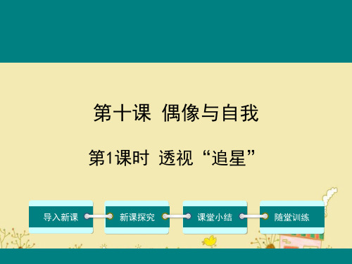 最新教科版七年级道德与法治下第十课偶像与自我ppt公开课优质教学课件