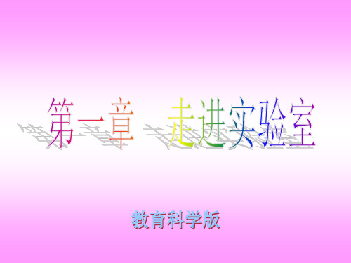 教科版八年级物理上册 第一章 走进实验室 课件 (共25张PPT)电子教案