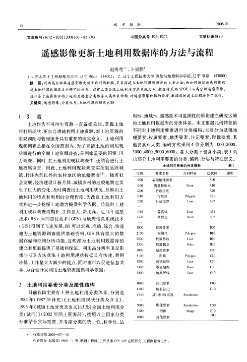 遥感影像更新土地利用数据库的方法与流程