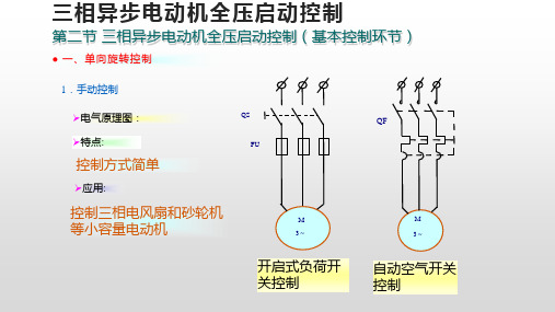 三相异步电动机全压启动控制