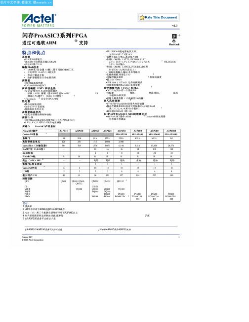 M1A3P600-PQG208中文资料(microsemi)中文数据手册「EasyDatasheet - 矽搜」