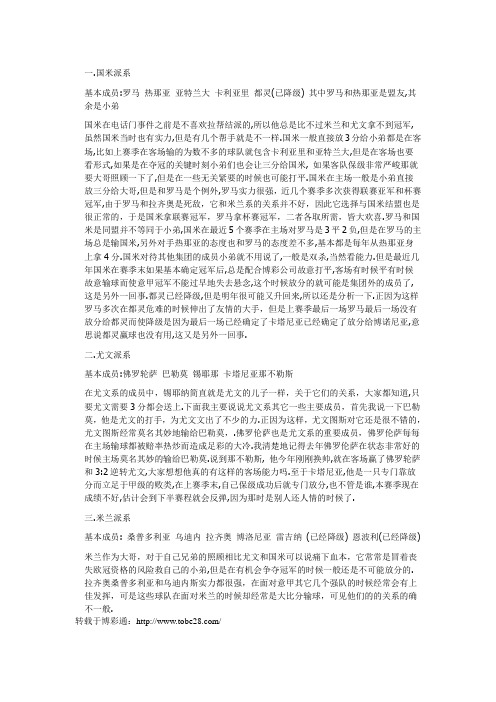 意甲球队关系网