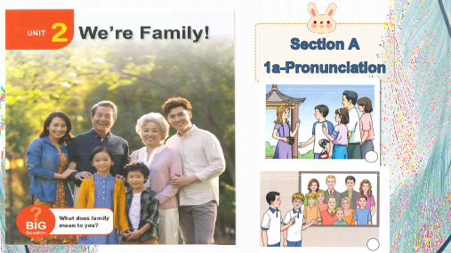 We‘re Family SectionA 1a-Pronunciation课件+音视频