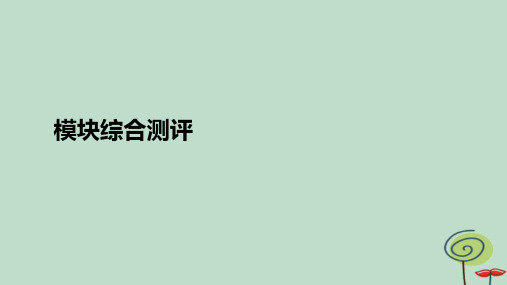 2024高中物理模块综合测评新人教版必修第一册