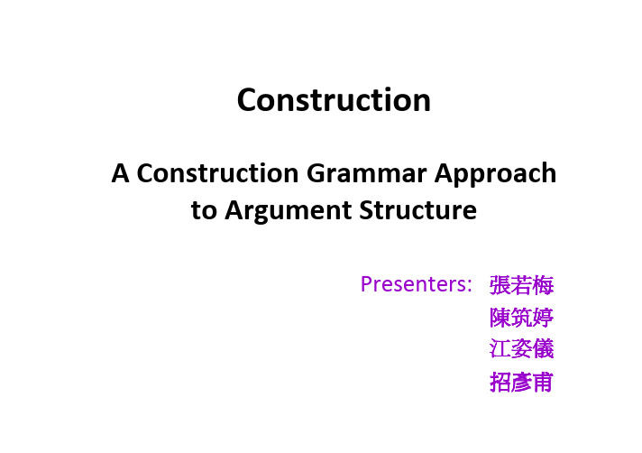 aconstructiongrammarapproachtoargumentstructure