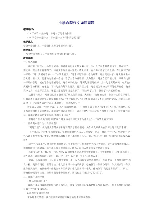 人教版小学语文六年级下册《 口语交际·习作五 习作》优质课教学设计_2